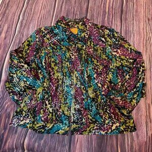 Women’s Ruby Rd size 16 multicolored jacket blazer